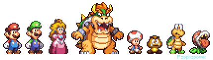 Custom Mario Sprites by PopplioPower on DeviantArt