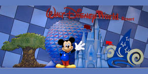 Walt Disney World Four Park Banner or Header