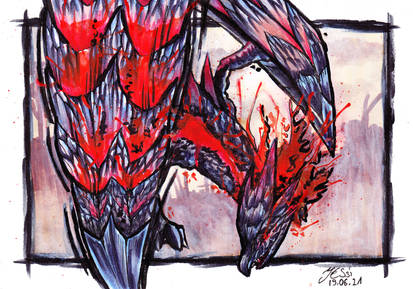 Crimson Glow Valstrax | Monster Hunter Rise