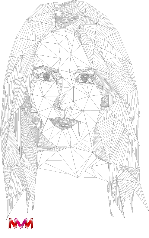 Geometric portrait