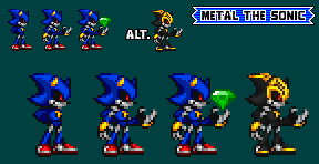 Metal Sonic Sprites (Sonic Advance Style) by NeoNyezu on DeviantArt