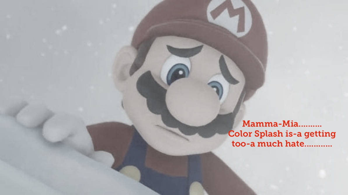 Sad Mario Meme (About Paper Mario Color Splash) by DropBox5555 on
