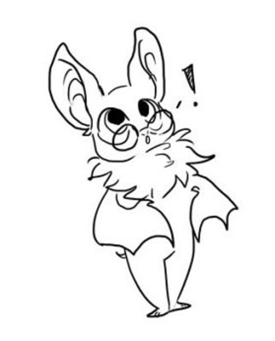 ROSE THE FLYING FOX BAT LINEART BY -PANCAKES- GIFT