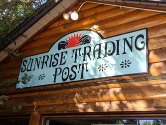 Sunrise Trading Post Sign
