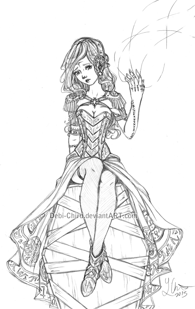 Random Sketch - Sorceress