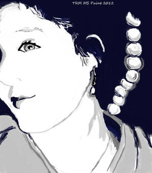 Girl with Pearls (With Microsoft Paint)