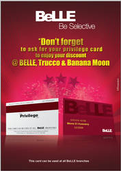BeLLE Privilege card AD