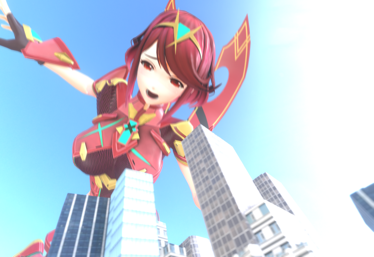 Pyra Fun Pyra falls or something, idk by CiCiorSomething on DeviantArt