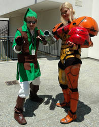 Jedi Link and Samus Aran Team Up