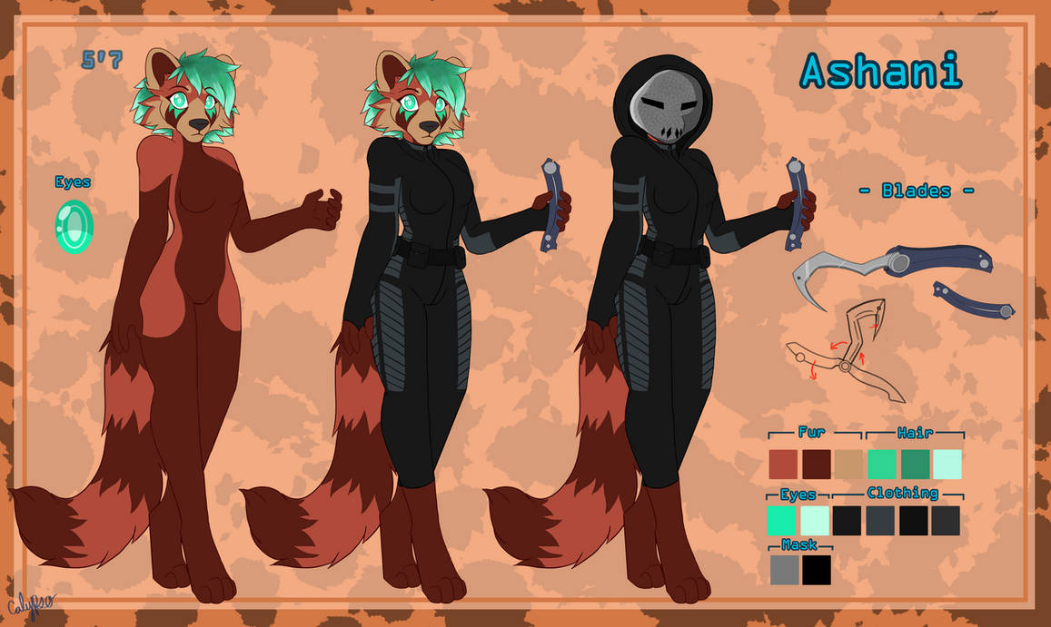 Ashani Magic Ashani - Reference Sheet 2024 - (Redo) by Calypso-Dreams on DeviantArt