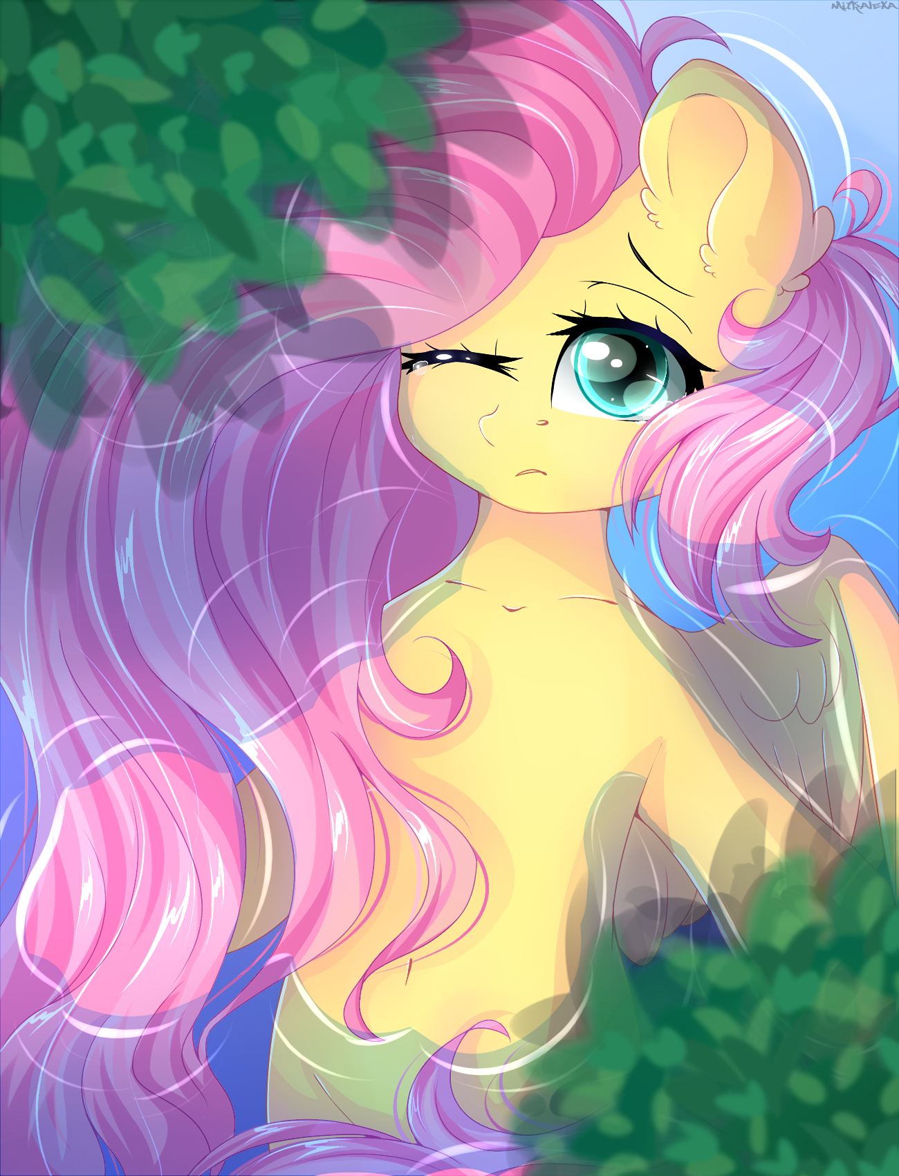 Fluttershy on the water