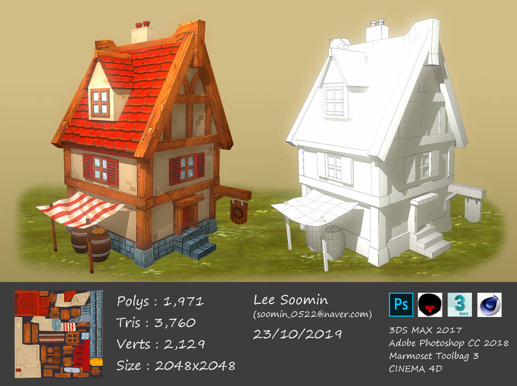 House - Hand Paint Texture (2019) by Tommy905 on DeviantArt