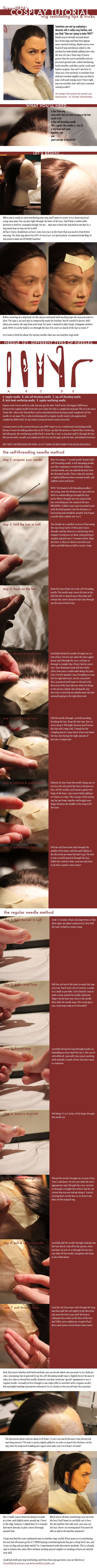 Cosplay Tutorial: Wig Ventilating Tips and Tricks
