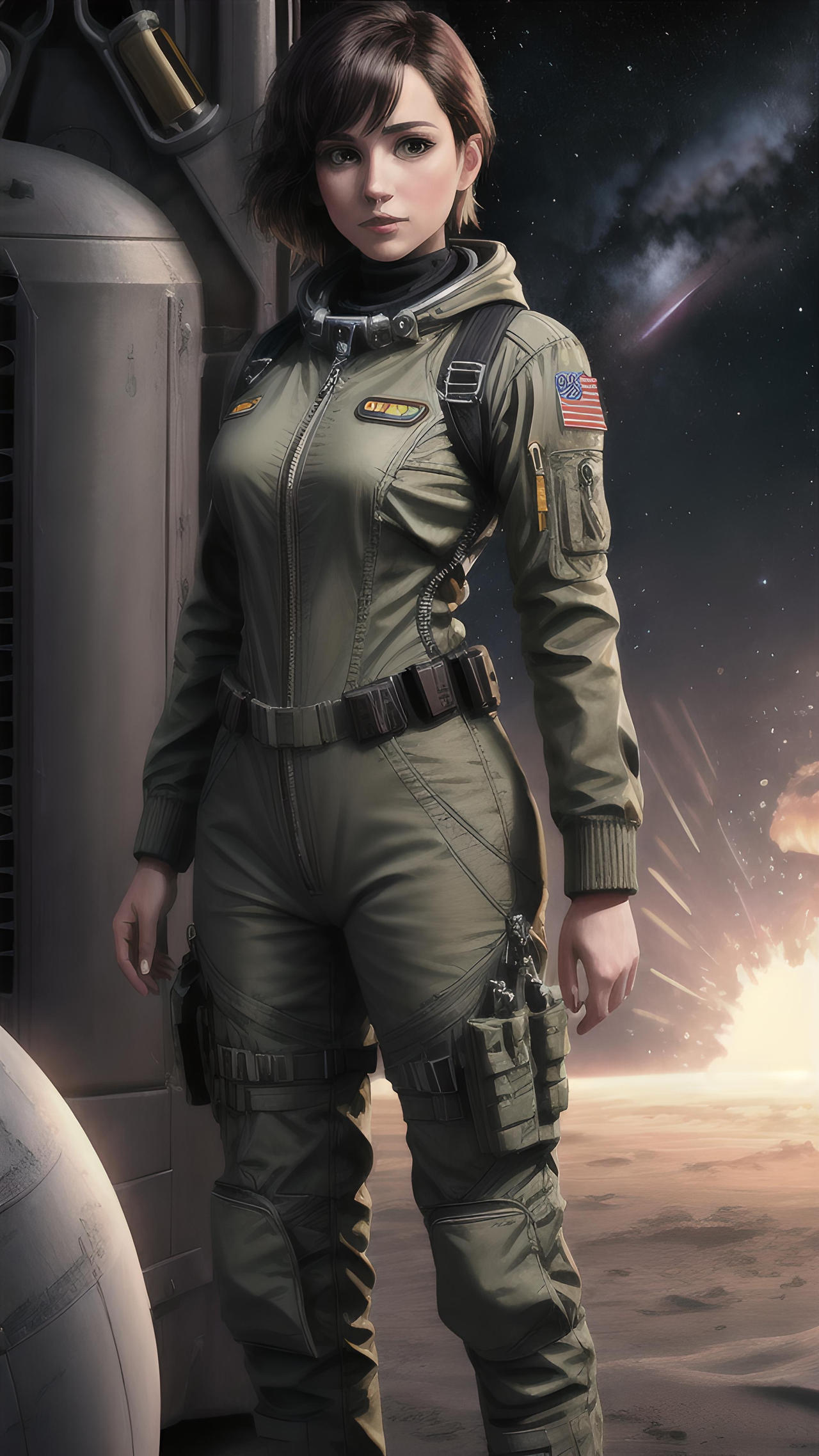 Female Pilot Deviantart Brunette pilot by tankdude37 on DeviantArt