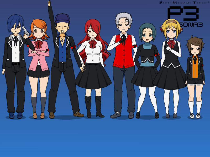 Persona 3 Characters in kisekae by ZionTheSonicFan19994 on DeviantArt
