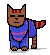 Frisk cat sprite by lunarcat3013