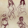 Random Pin Up sketches