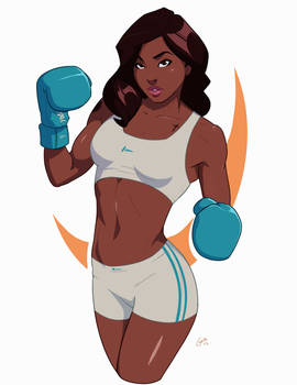 Pro Boxer Pin Up Commission