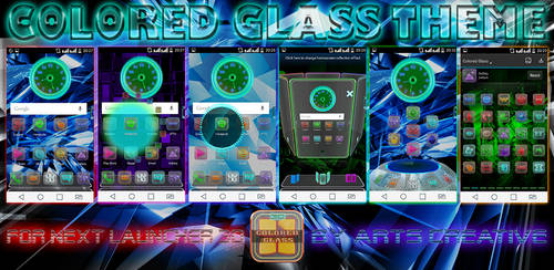 NEXT LAUNCHER 3D THEME Colored Glass 2Dn3D by ArtsCreativeGroup