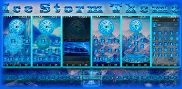 Next Launcher 3D Theme Ice Storm