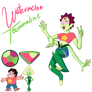 WATERMELON TOURMALINE=Steven+Peridot Fusion