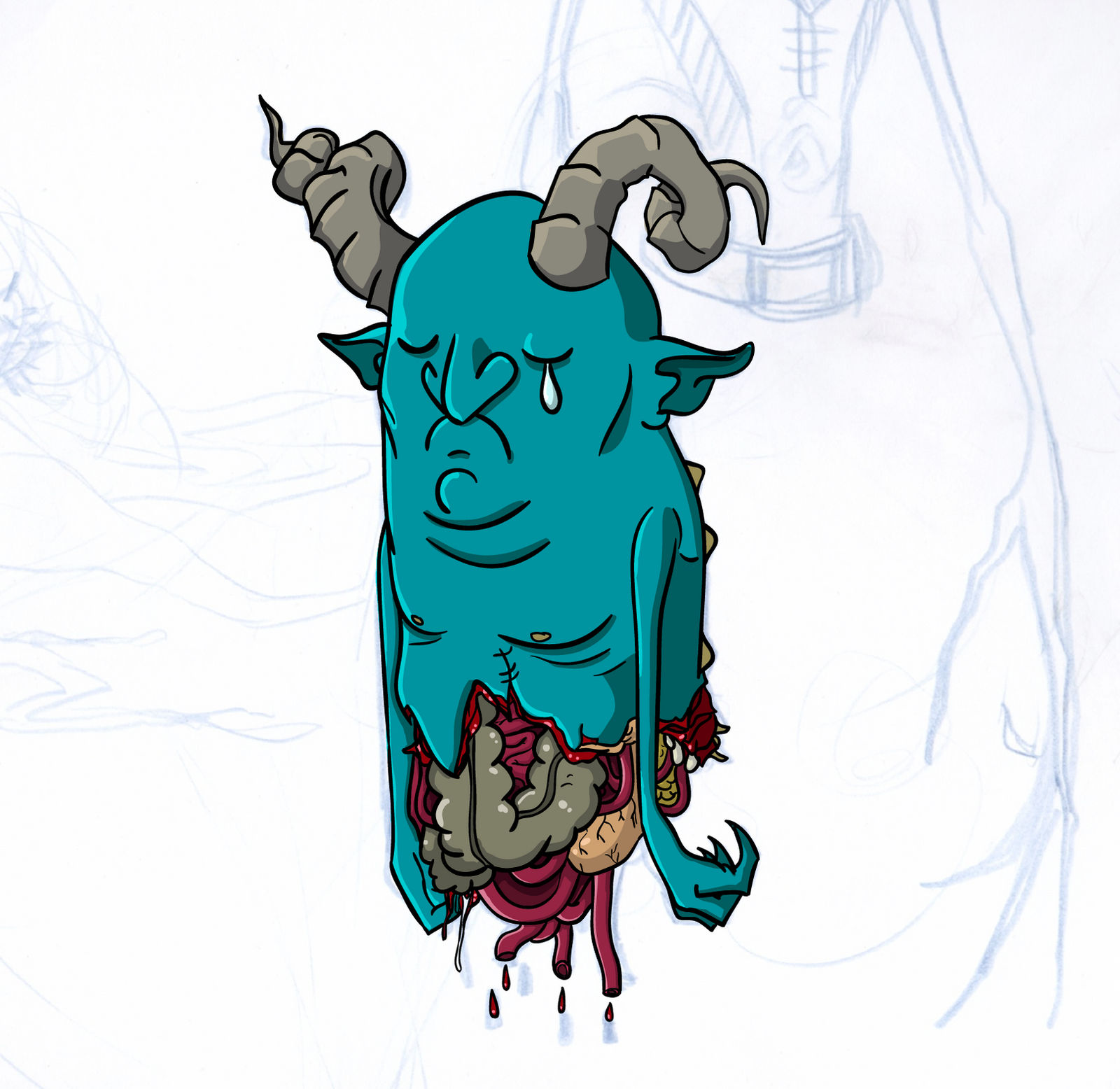 Sad Demon Sad Demon by Mendigoman on DeviantArt