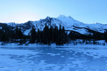 View from the frozen lake