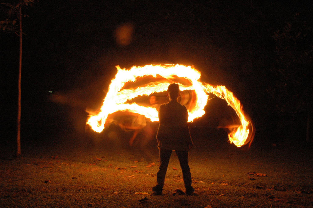 fire lightpaint session @ POLBAN #11