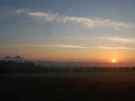 Tower and sunrise