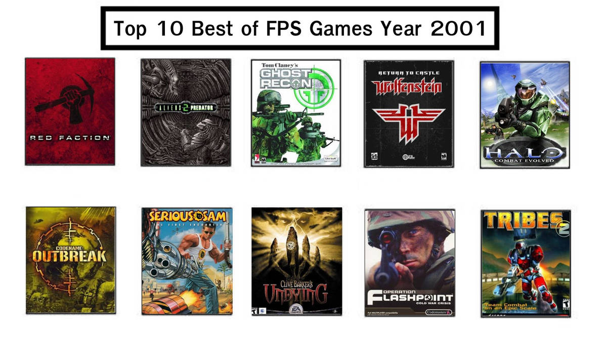 Top 10 Best of FPS Games Year 2001 by SRStudiosFanclub on DeviantArt