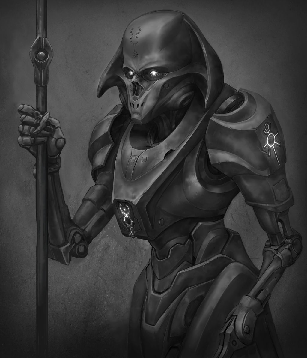 Necron warrior from the Nazarah dynasty