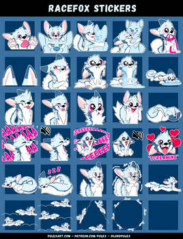 Racefox Sticker Pack  (29 Stickers)
