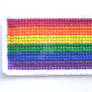 Pride Pin (Cross-Stitched)