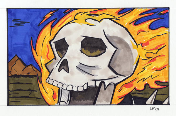 Ghost Rider Screaming by leesargent on DeviantArt