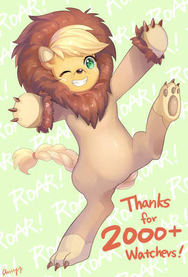 ROAR! -Thanks for 2000+ watchers!