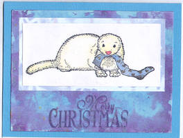 Ferret Christmas Card
