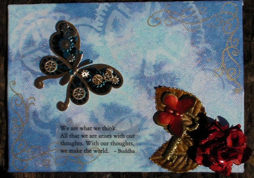 Steampunk Sky - Altered Canvas