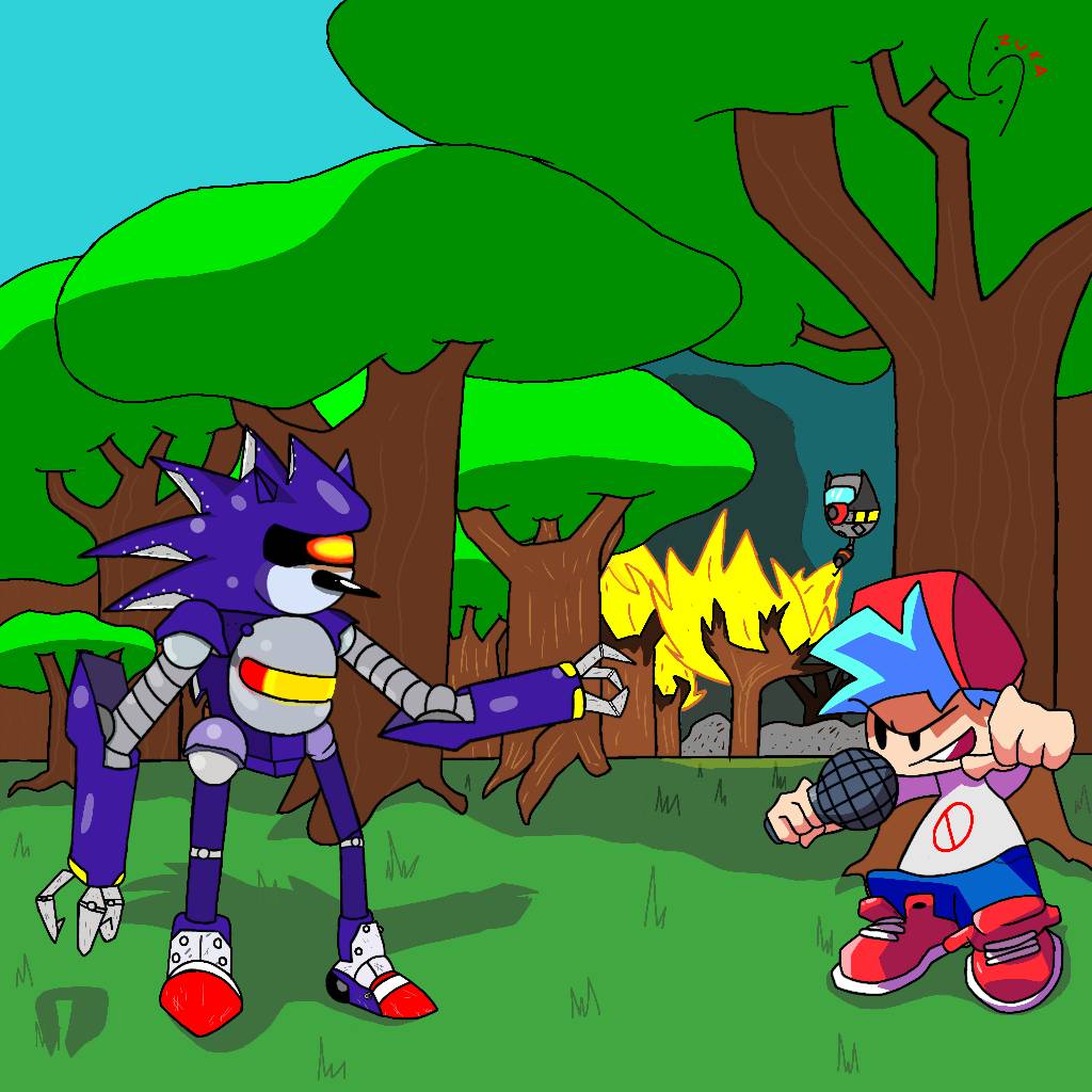 FnF V.S Mecha Sonic by GVoltage07 on DeviantArt