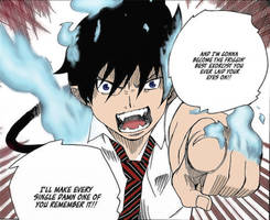 Rin Okumura can't control his flames