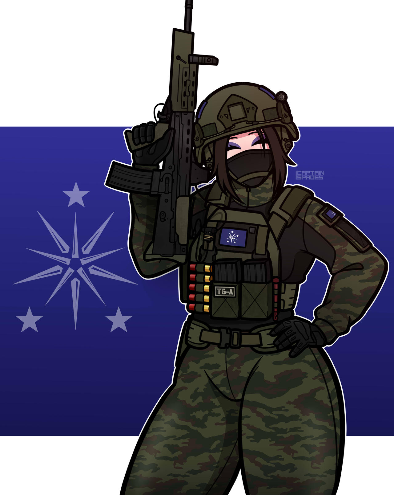Tacticute Deviantart Tacticute | Federation Reservist Girl by CaptnSpades on DeviantArt