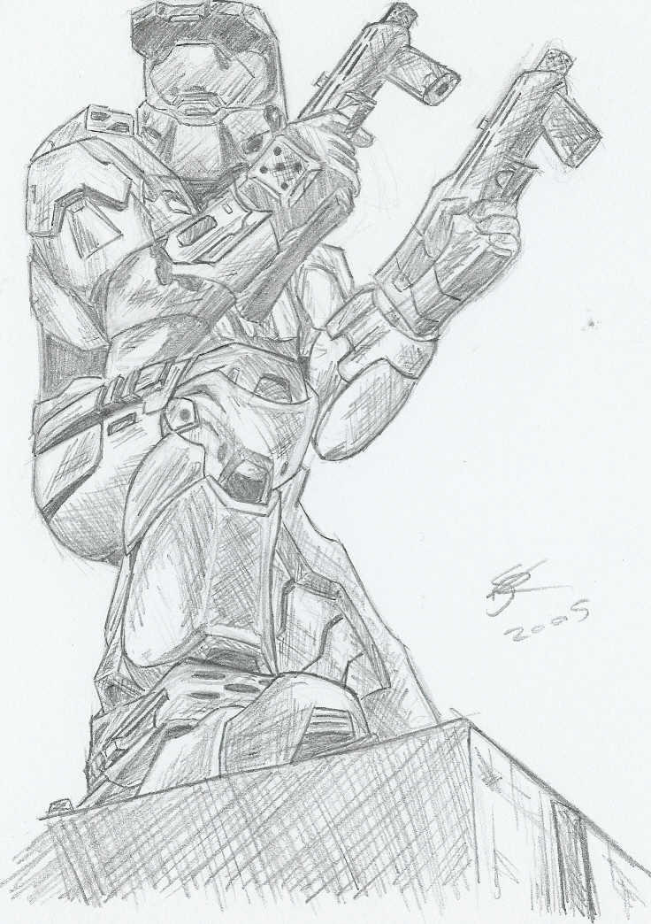 Master Chief Comic Style By Ultimate Saiyan On DeviantArt