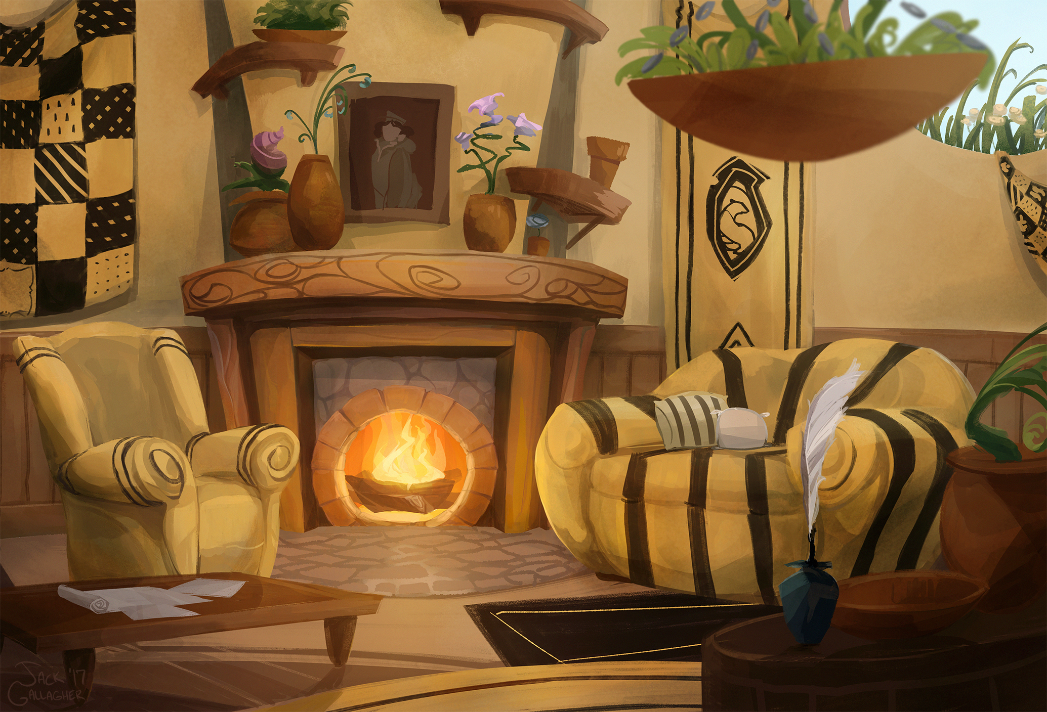 Hufflepuff Common Room By Tofuslaw On Deviantart