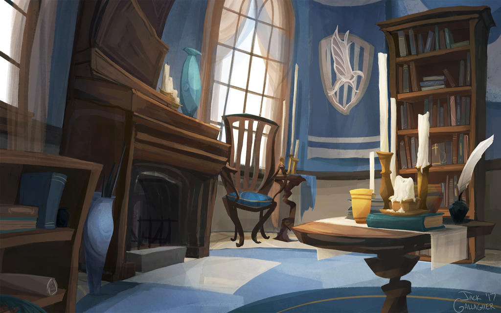 Ravenclaw Common Room by TofuSlaw on DeviantArt