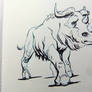 Inktober2016 day 14 - A wild rhinotakin...