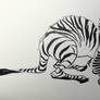 Inktober2016 day 24: Zebra-wallaby