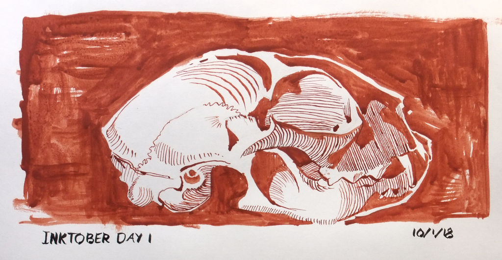 Inktober 2018 day 1 by Clean3d