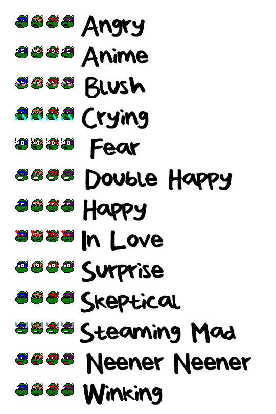 TMNT Emoticons