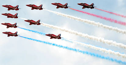 Red Arrows flying set square