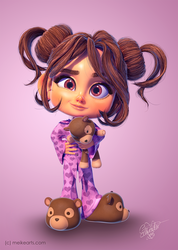 3D CHARACTER LITTLE MARY by meikeARTS