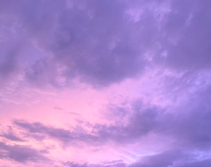 Why is the clouds purple?